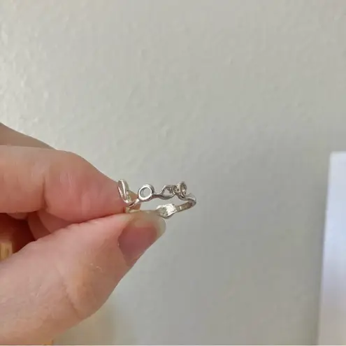 Love Heart Abstract Silver Ring Vintage Cleangirl Minimal Simple Neutral Promise Jewelry