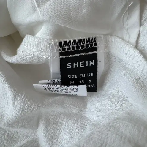 Women's Boho Fringe Cami Tank Top White Size M