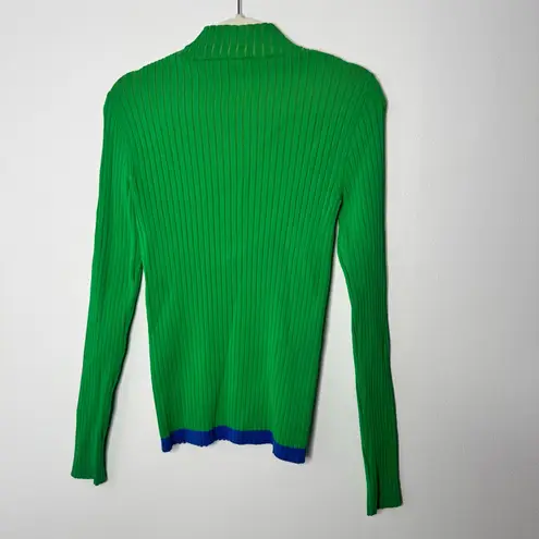 Tory Burch  green and blue stretch sweater
