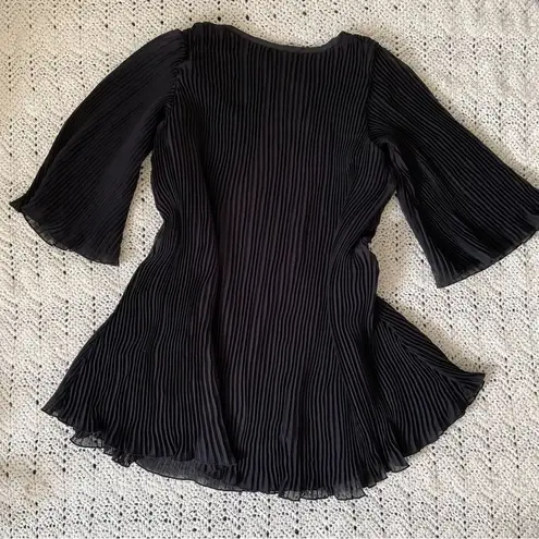 Lovers + Friends  Pleated Shift Mini Dress Black (Small) cocktail party new years