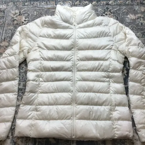 Uniqlo  women's cream light down puffer