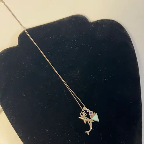 Sterling Silver Chain&Charms Necklace NWOT