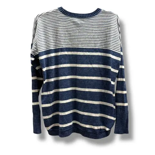 Vineyard Vines  Womens Sweater Size‎ S Navy Blue White Relaxed Cotton