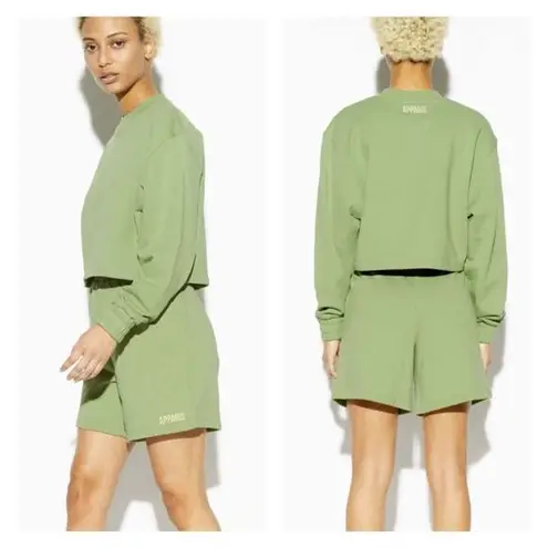 Apparis Julianna Pull On Sweat Shorts S Green