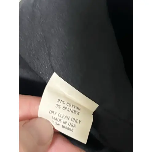 Worth New York Woman’s Size 16 Black Knee Length Skirt With Buttons Career.