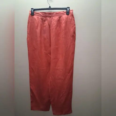 Jennifer Moore LINEN WIDE LEG PANTS SZ-14