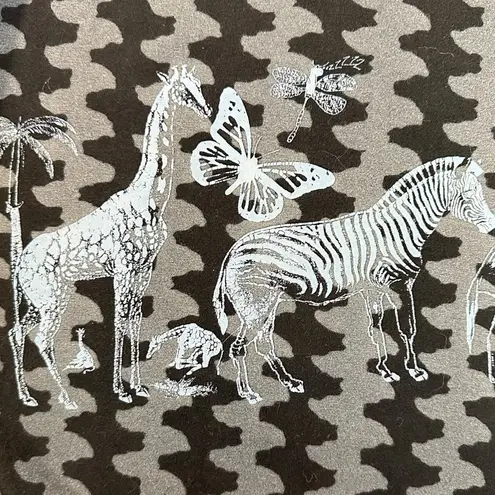 Desigual Vintage Y2K Happy Life Jungle Animal Dress with Belt Medium Knee Length