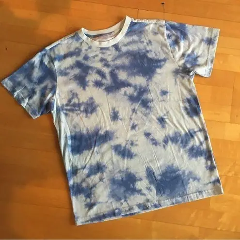 Original Use Tie Dye Short Sleeve Tee, Aqua, Blue, Size M