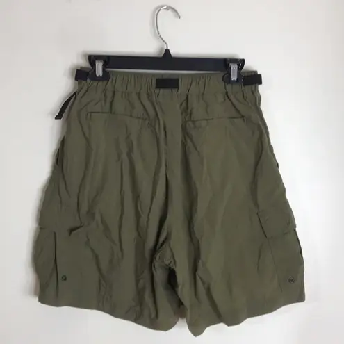 REI ladies outdoor hiking camping adventure nylon shorts w/belt size large