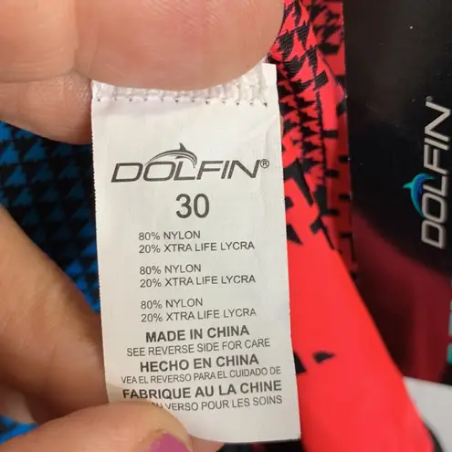Dolfin Reversible Coral Turquoise Stryker Swim Suit New with Tag W-544 Sz M - Image 7
