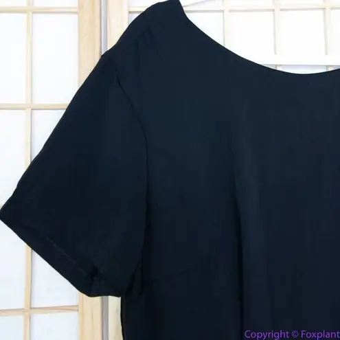 Eloquii NEW wide leg jumpsuit short sleeve white trim, 14