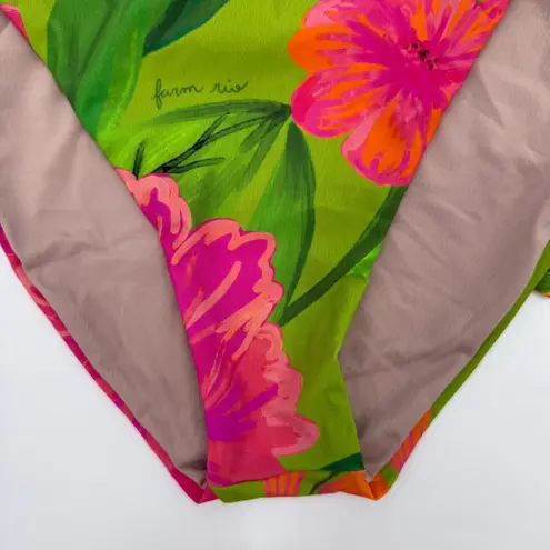 Farm Rio Bikini Bottoms Sample Size Extra Large Romantic Garden Floral Tropical