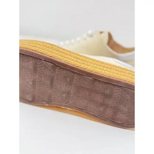 Schutz Womens Shoes White Espadrille Platform Sneakers Chunky Casual US 8 B