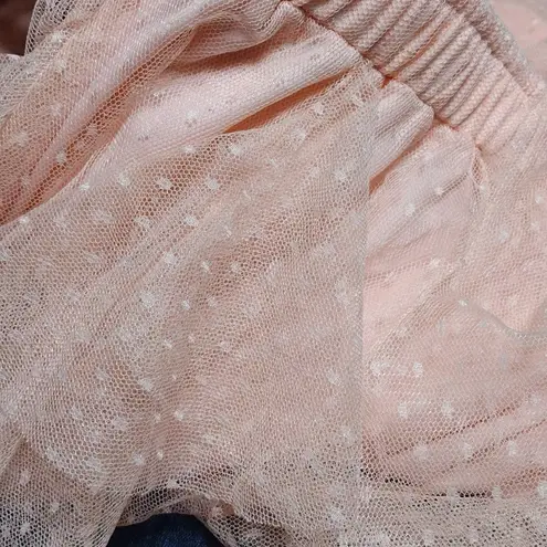 Live 4 Truth Pink Tulle Ruffled Skirt