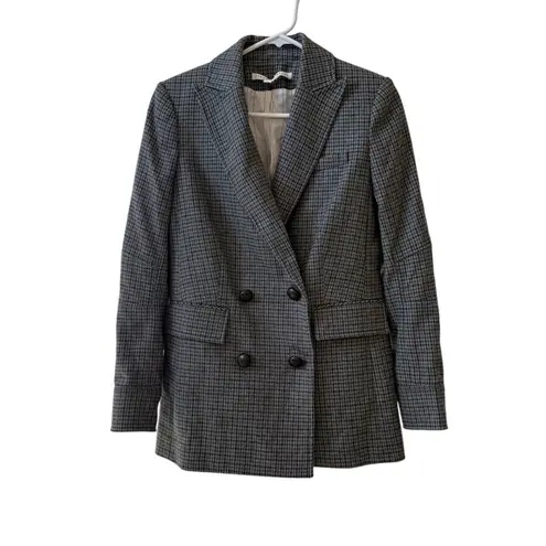 Veronica Beard Pyle Dickey Wool Double Breasted Blazer in Sage Multi Sz 0 - Image 5