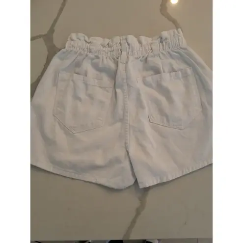 Kensie Jeans Vintage Luxe Size 8/29 White Highrise Paperbag Shorts