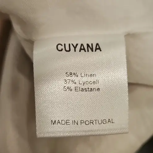 💕CUYANA💕 Linen Blend Blazer ~ Cream Small