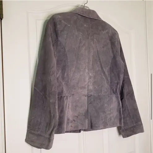Brandon Thomas Leather Jacket Size Small Purple