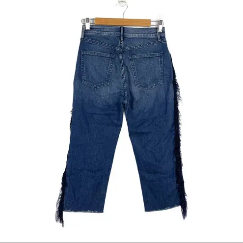 3x1  Higher Ground Fringe Crop Straight Leg Jeans