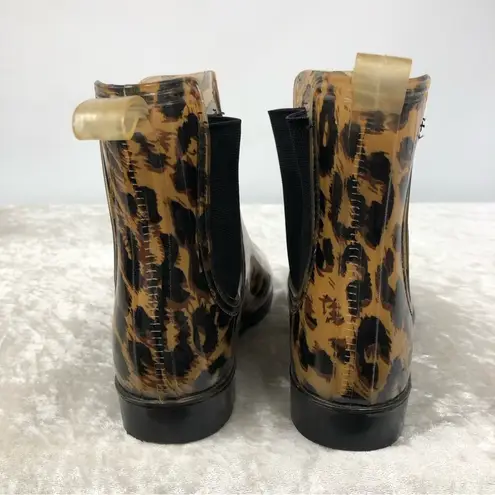 Magellan outdoors leopard water shoes cheetah print rain boots womens size 8