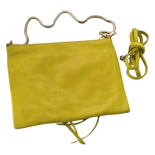 Botkier Bag Citron Yellow Legacy Mini Convertible Crossbody Handbag Purse Tassel