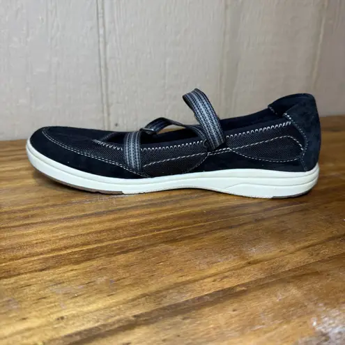 Earth Origins Eclipse Ellen Black Suede Mary Jane Comfort Shoes Women Size 9