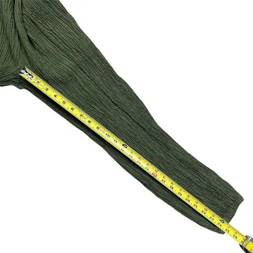 Zimmermann Women's Petite Olive Green Sleeveless Scoop Neck Jumpsuit Size 2