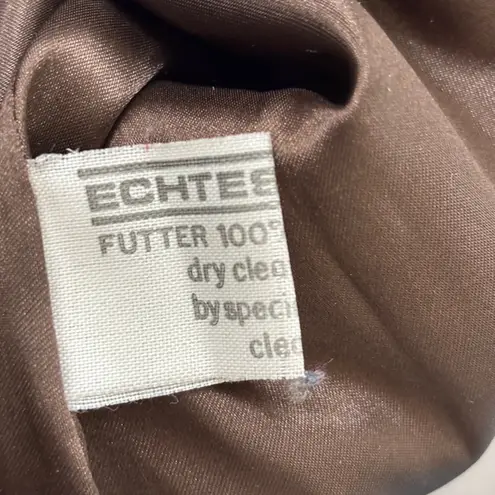 Vintage German Real Leather Echtes Leder Women’s Jacket Brown Sz L Waxed Size L