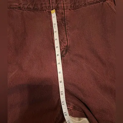 Ética Etica Larsen Utility Jumpsuit, size Medium, red washed denim. NWOT