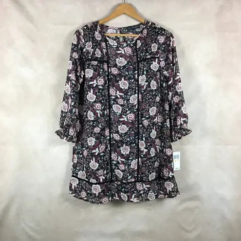 CITY STUDIO Floral Chiffon Mini Dress NWT SMALL