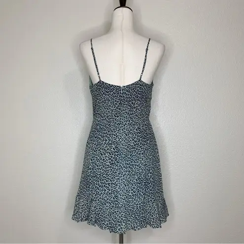 All in Favor Sage and Teal Animal Print Dress