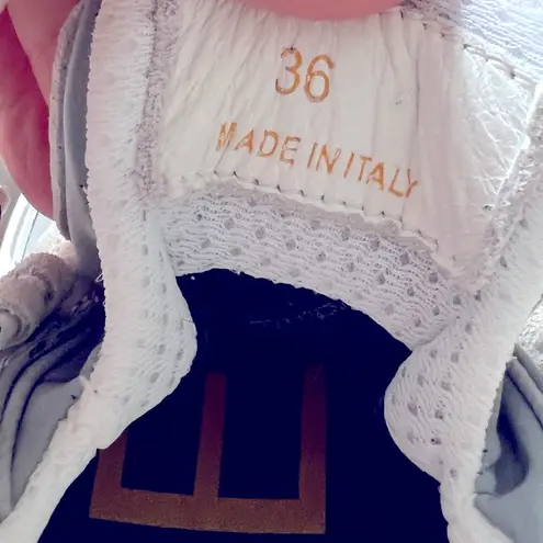 Ganni Chunky Sole Leather Athletic Trainer Sneakers