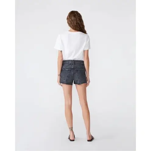 SLVRLAKE / Revolve Farrah Relaxed Cut Off Jean Short in Black Coal NWOT