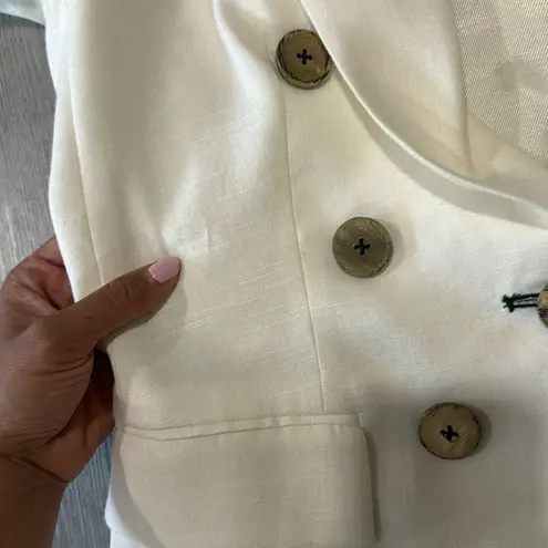 Veronica Beard Gaya Dickey Linen Blend Jacket