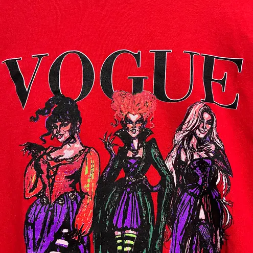 Red Vogue x Hocus Pocus long sleeve shirt #HocusPocus #Vogue No size tags fit up Size L