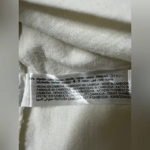 ZARA  NWOT Corduroy Shacket Button Shirt distressed hem; oversized; size small thumbnail 7