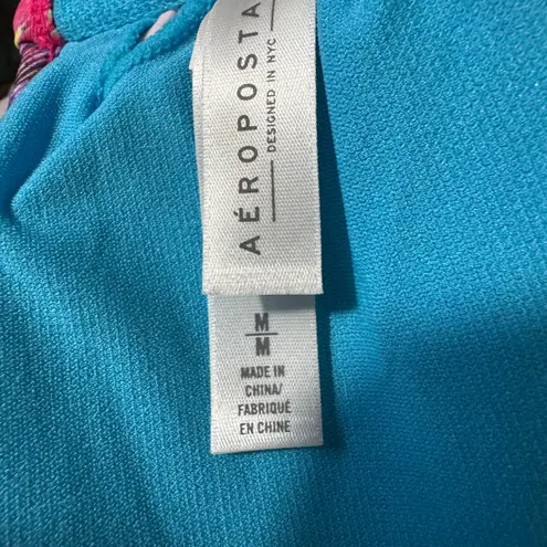 Aeropostale  Bikini Bandeau Removable Halter Strap Swim Top Size M NWT