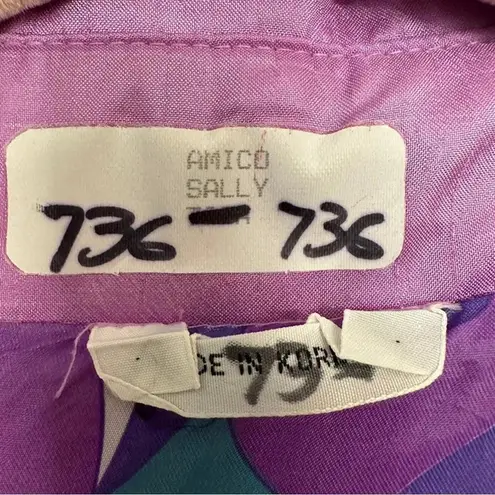 Vintage 80s Raingear Long Trench Coat Raincoat Pink Retro Womens Medium‎ Korea