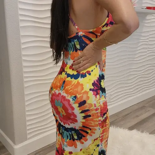 None Multicolored summer dress