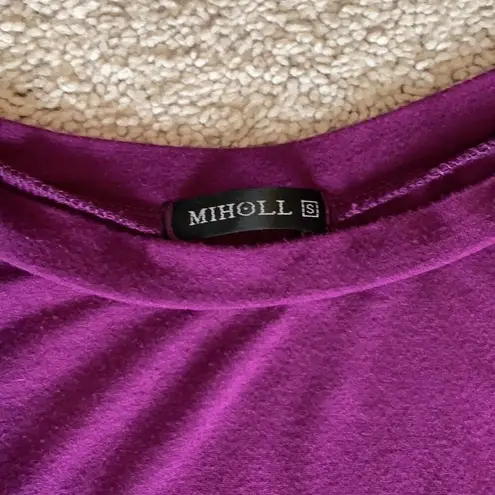 Miholl Flowy Tiered Sleeveless Summer Tank Top Sz S Purple