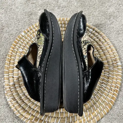 Alegria Women’s Butterfly Print Beige Black Leather Clogs Shoes ALG-381 39/US 9