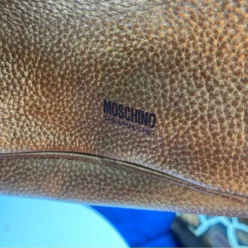 Love moschino Moschino Cheap and Chic Gold Leather Shoulder Bag