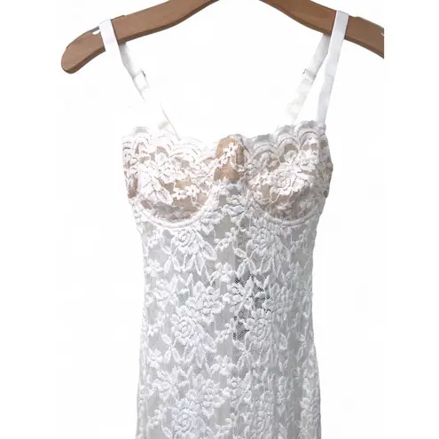 New WHITE FOX XS Lace Sheer Maxi Long Dress Bustier Top Bodycon All My Life NWT