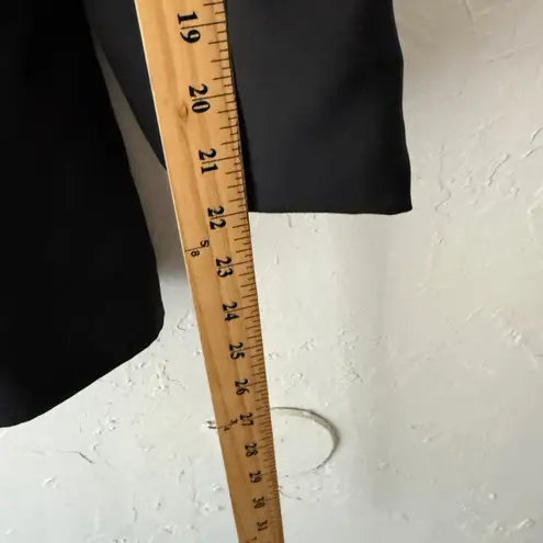 Mixit Vintage Black Silk Blazer Jacket Size 6 100% Pure Silk Classic Workwear