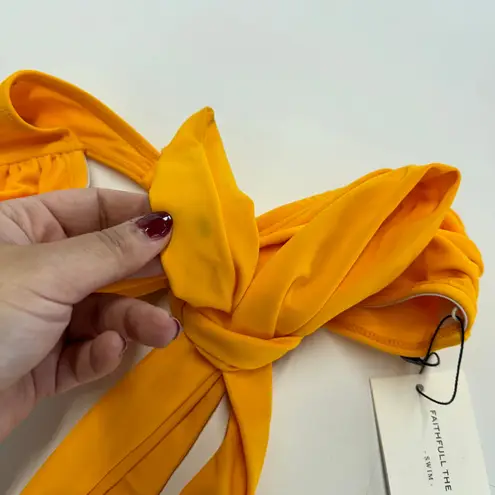 Faithfull the Brand Faithful the Brand Bikini Top Womens Small Yellow Sun Locales Swim