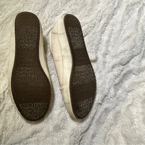 Taos Size 7.5 White Star Burst Sneaker Comfort Casual Neutral Minimalist Tourist