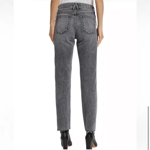 NWOT SLVRLAKE Hero Jeans Midnight Rider Dark Gray Distressed Jeans Size 28