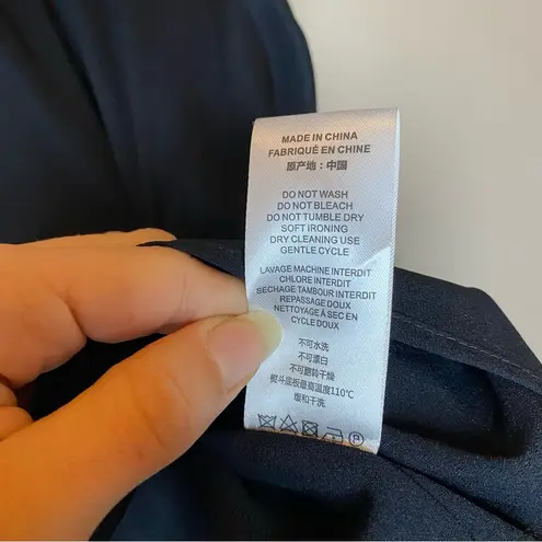 IRO  Paris NEW Wispy Asymmetric Hem Ruffled Crepe de Chine Silk Skirt Black Sz 36