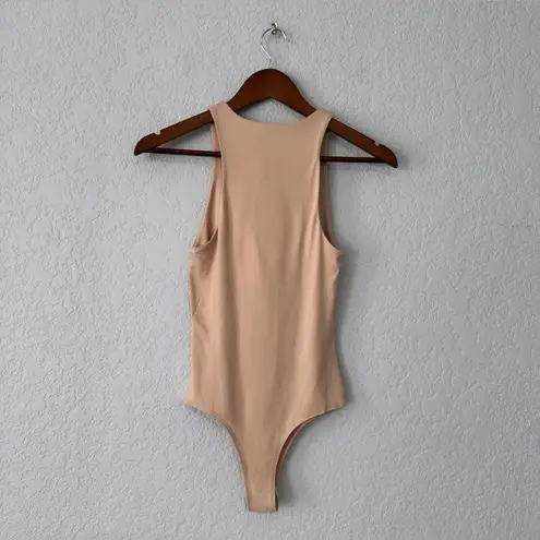 Gaze Beige Sleeveless Bodysuit Size X