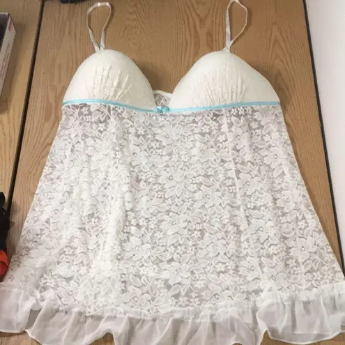 secret treasures Womens Ivory Lacey chemise pj Gown Size 2X 18W-20W